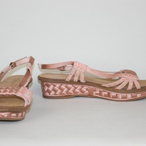 Bottega Veneta 6.5 Pink Platform Sandals - Picture 2 of 10